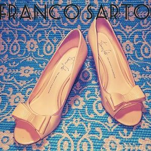 Franco sarto peep toe wedges